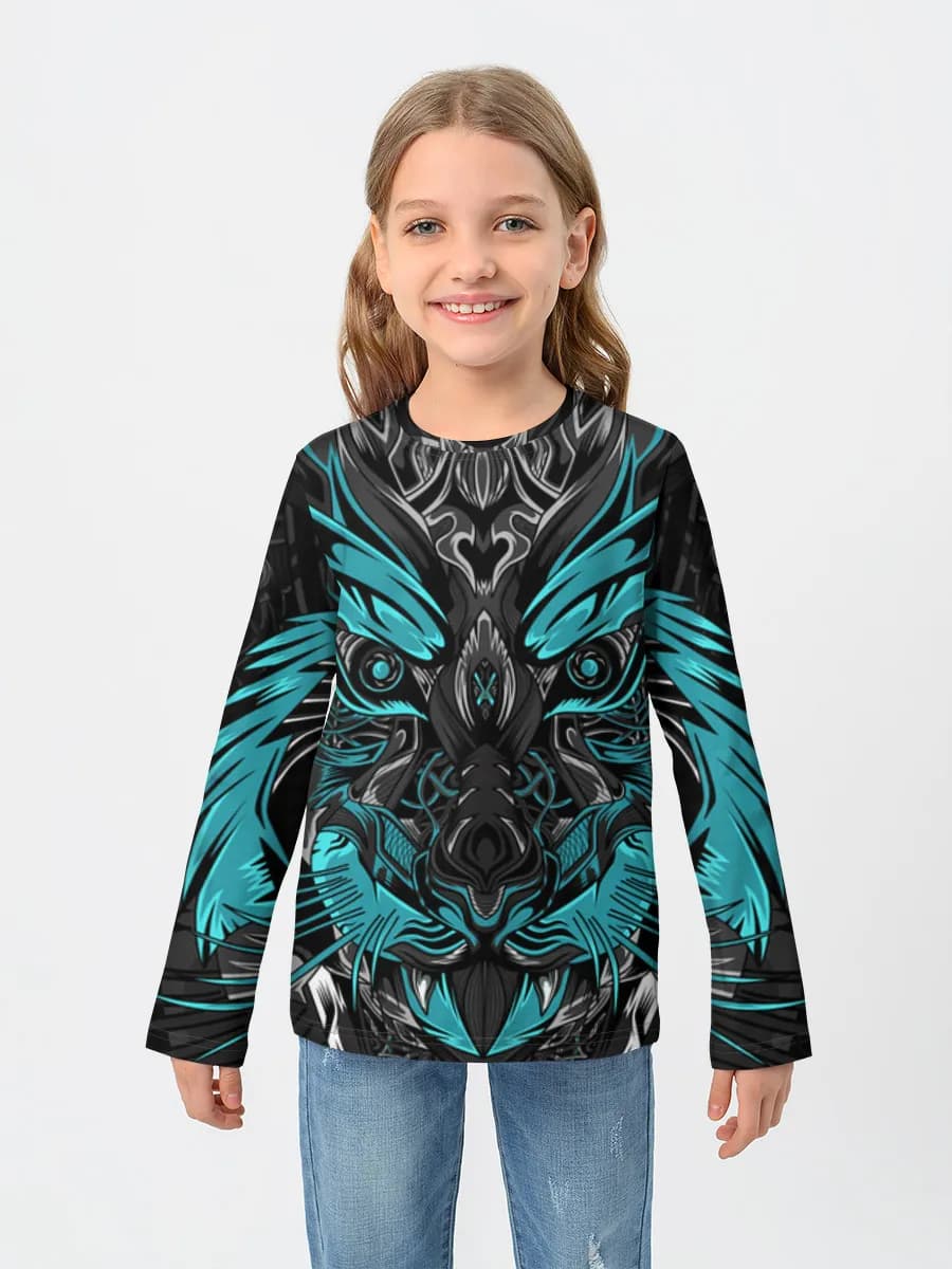 Children's cotton long sleeve shirt