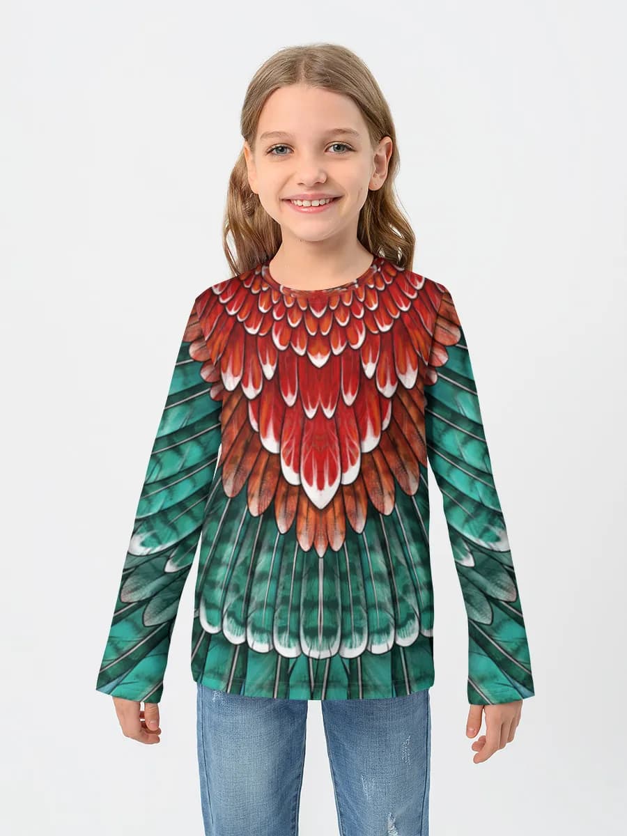 Children's cotton long sleeve shirt