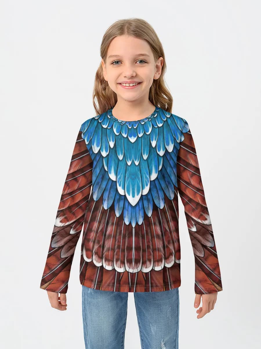 Children's cotton long sleeve shirt