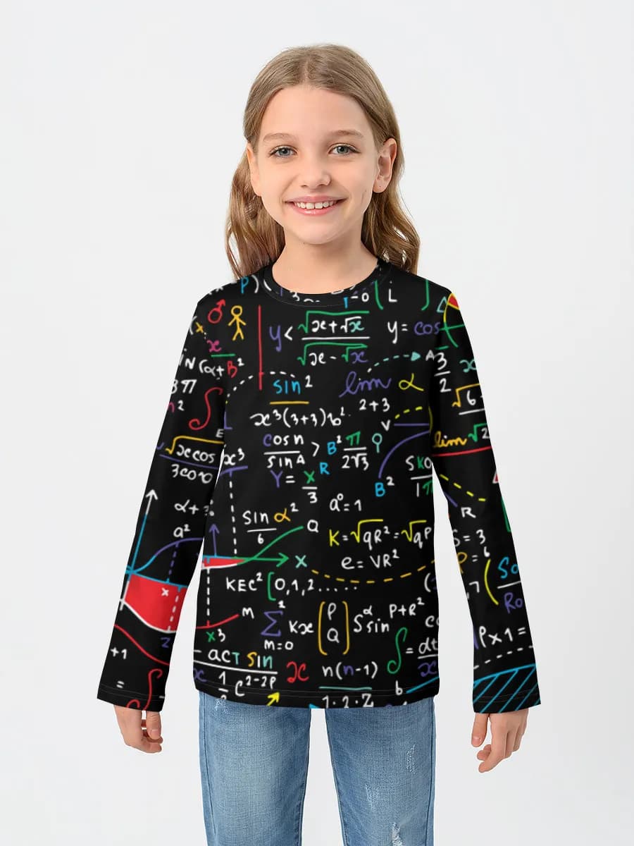 Children's cotton long sleeve shirt
