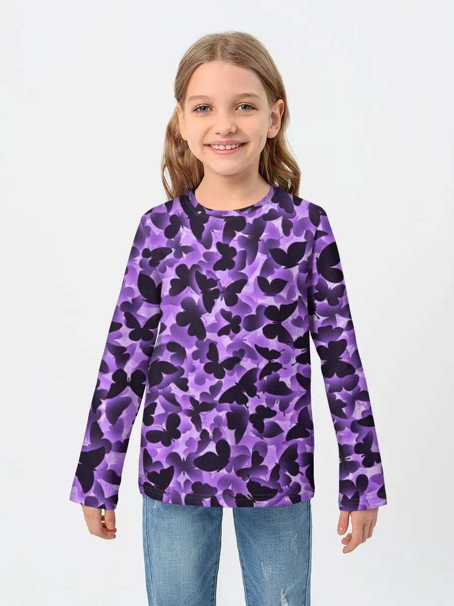 Children's cotton long sleeve shirt