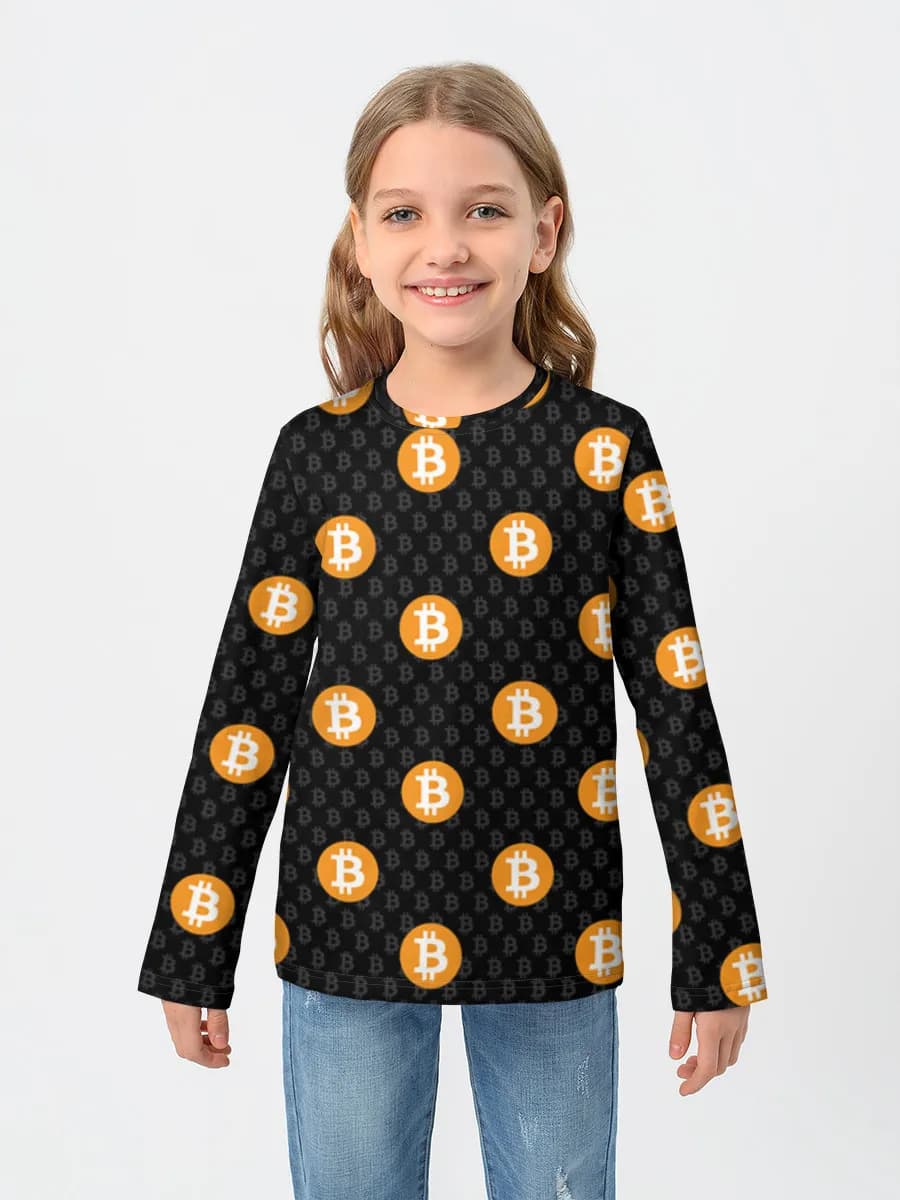 Children's cotton long sleeve shirt