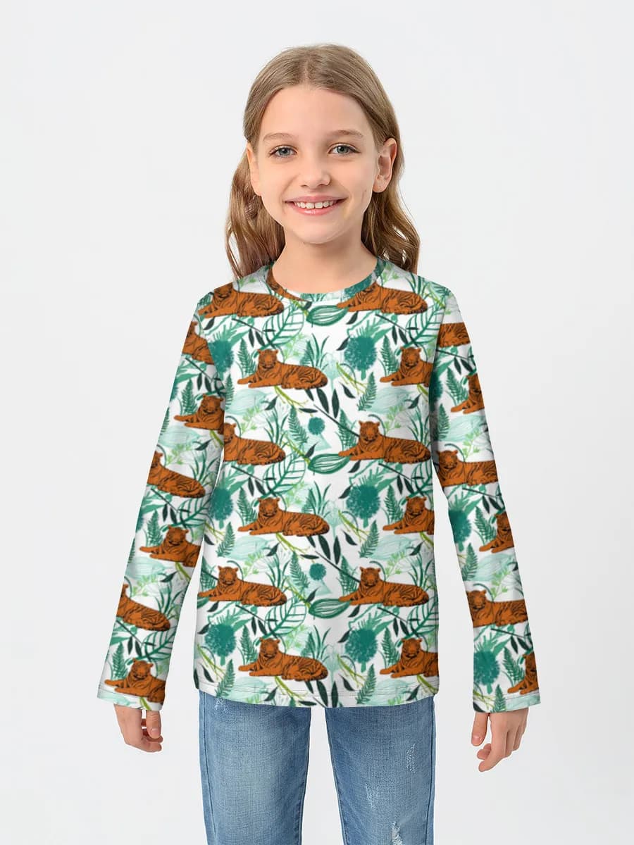 Children's cotton long sleeve shirt