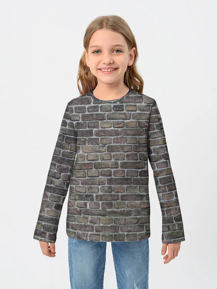 Children's cotton long sleeve shirt