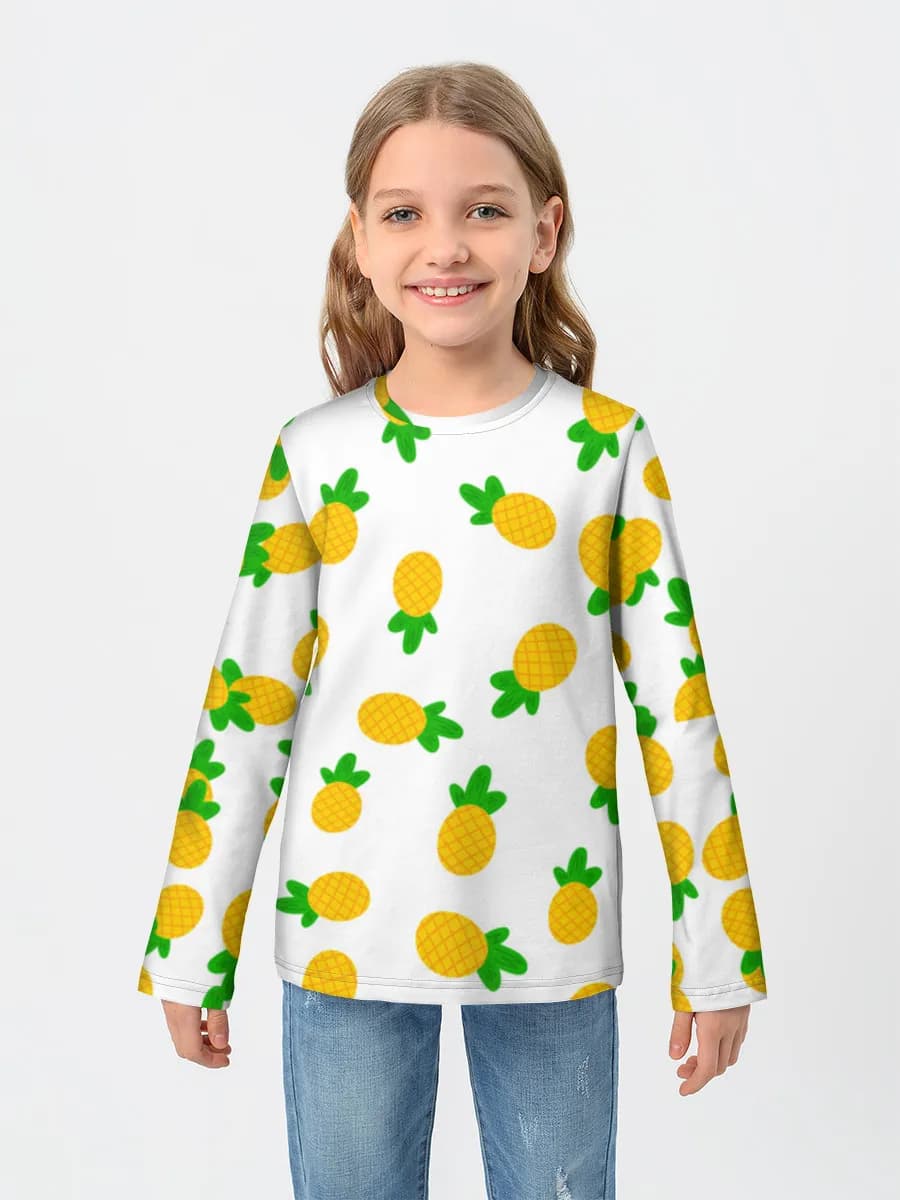 Children's cotton long sleeve shirt