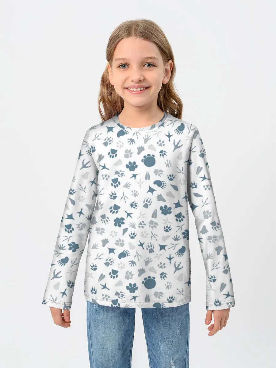 Children's cotton long sleeve shirt