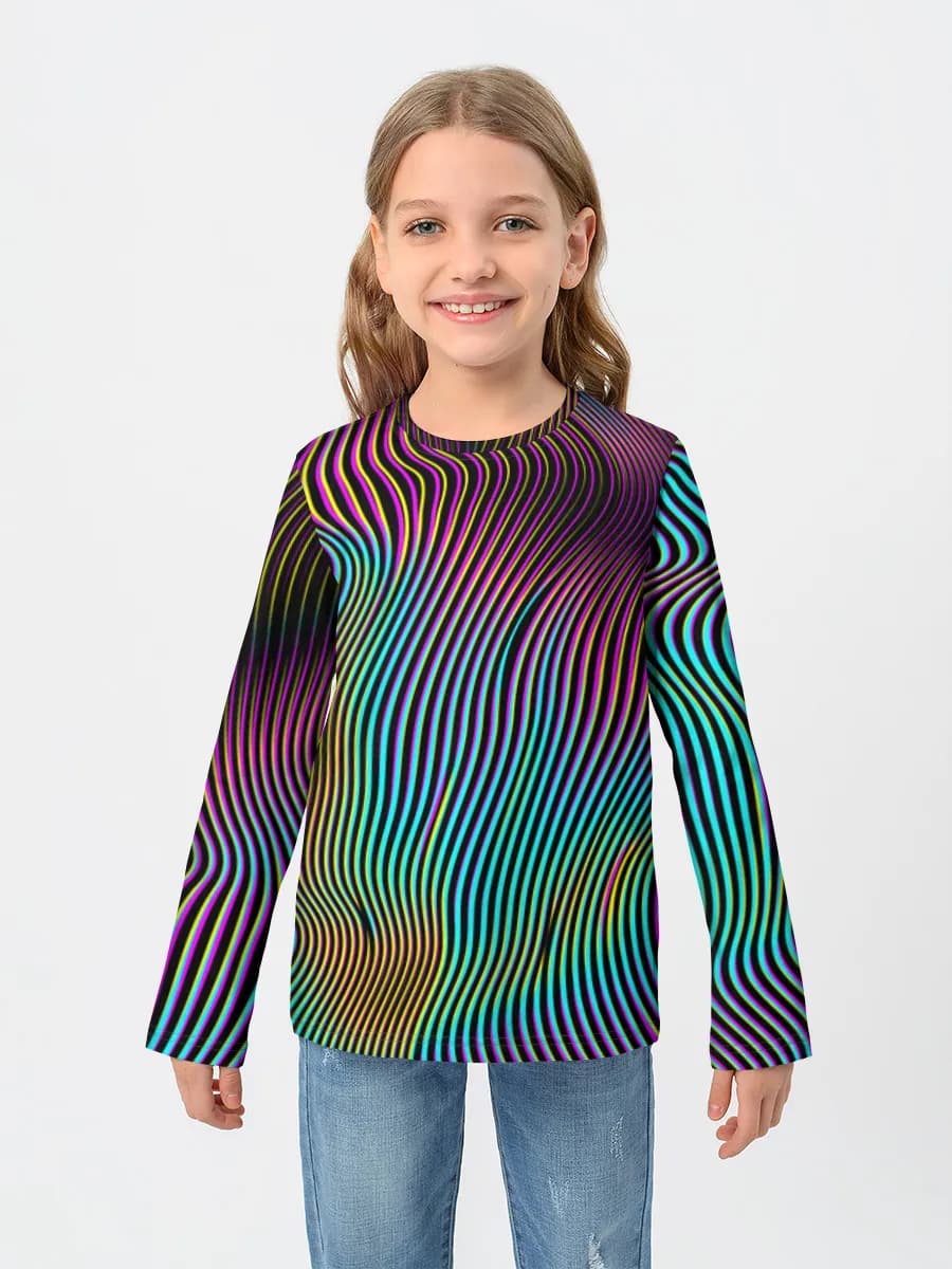 Children's cotton long sleeve shirt