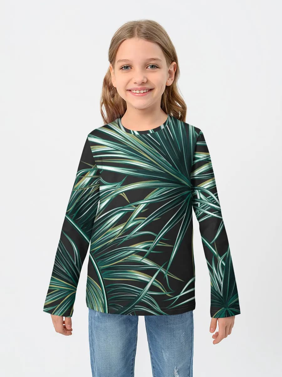 Children's cotton long sleeve shirt