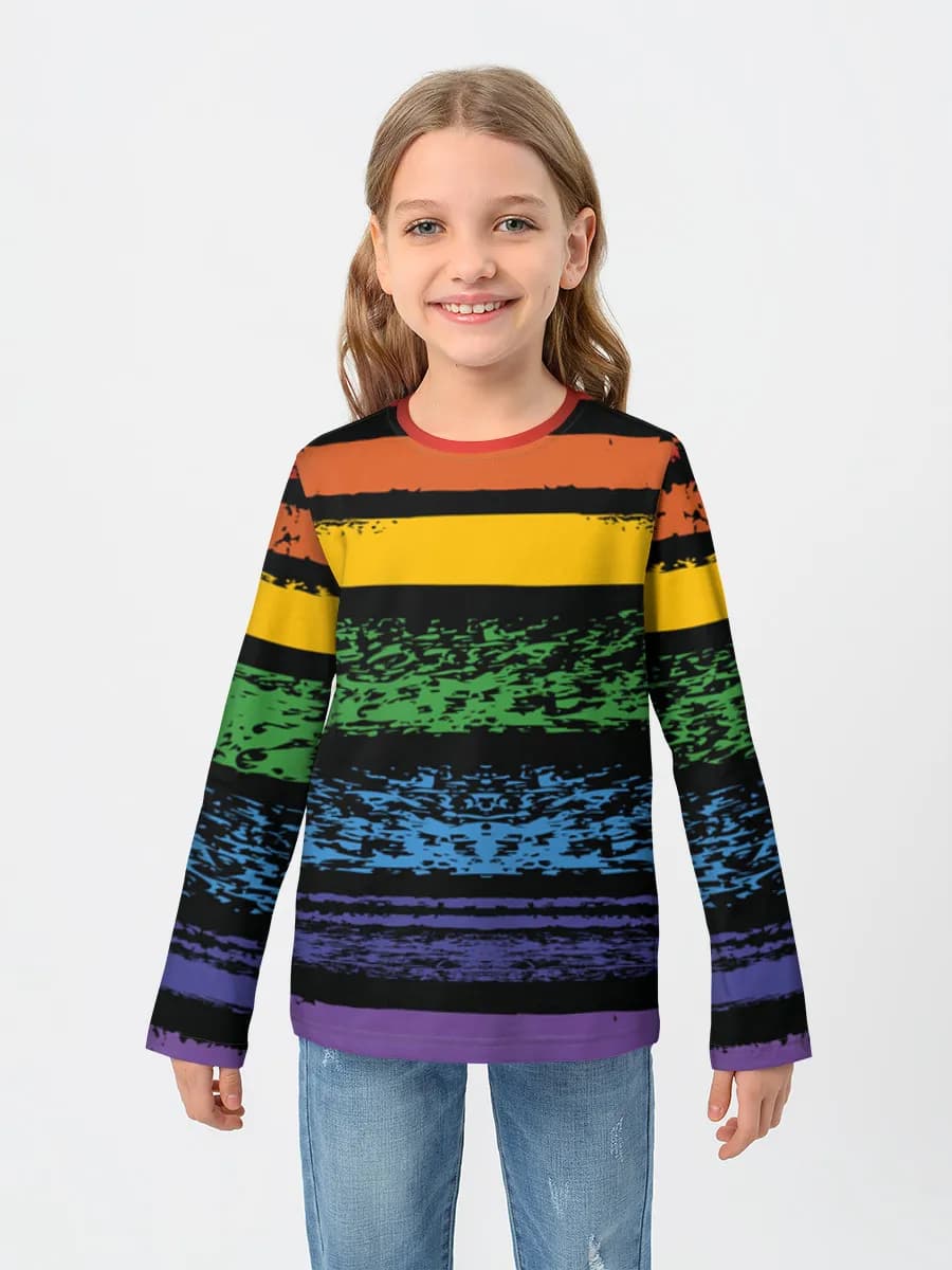 Children's cotton long sleeve shirt