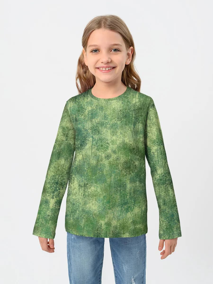 Children's cotton long sleeve shirt