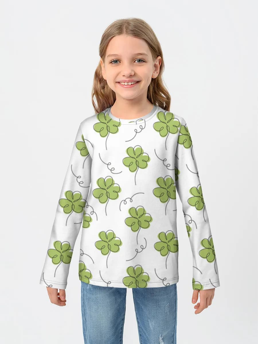 Children's cotton long sleeve shirt