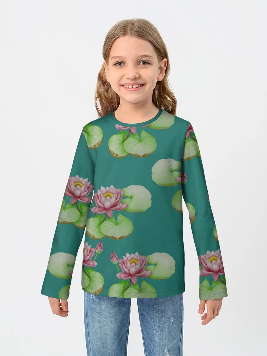Children's cotton long sleeve shirt