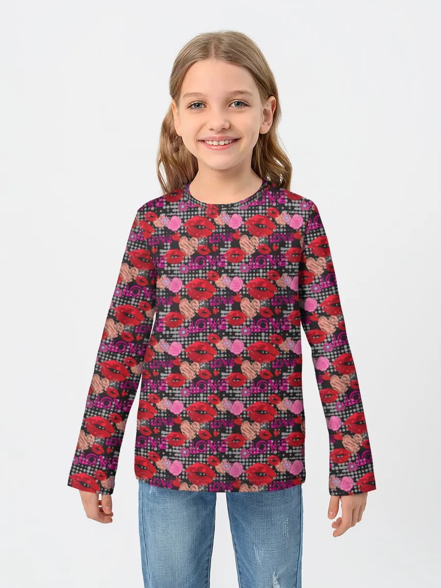 Children's cotton long sleeve shirt