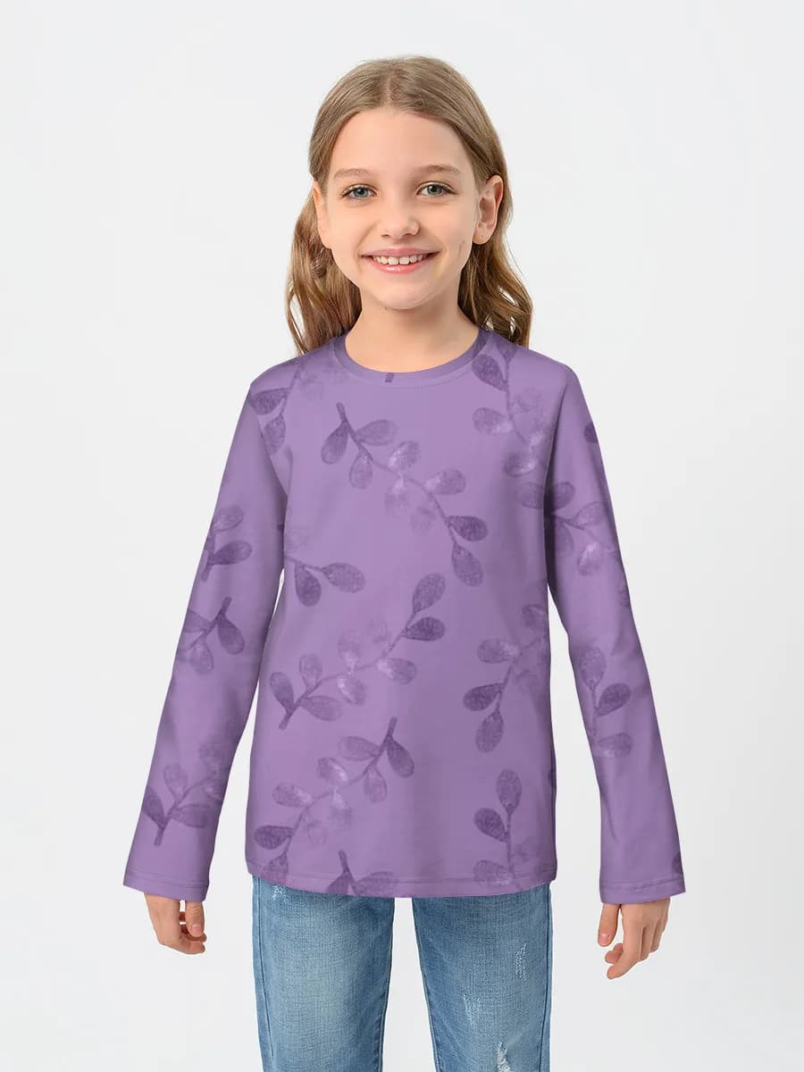 Children's cotton long sleeve shirt