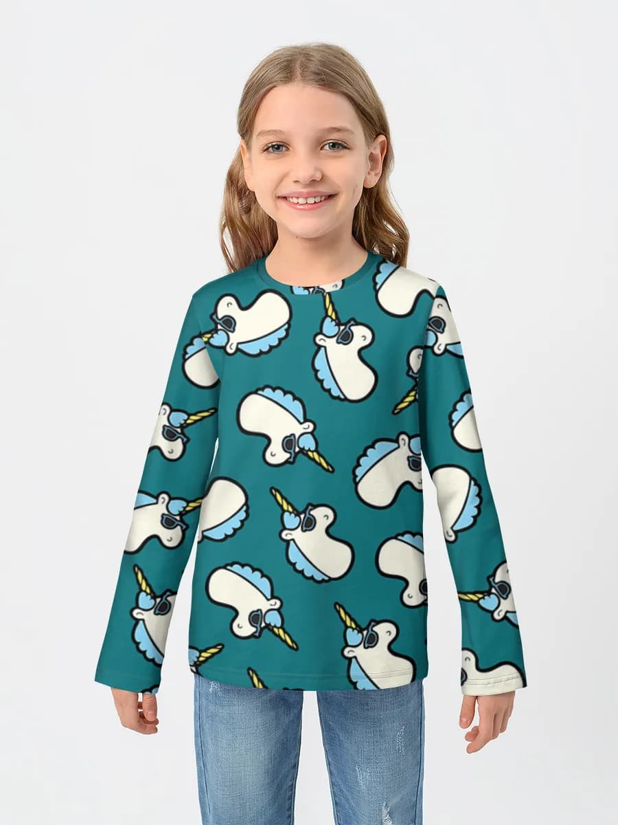 Children's cotton long sleeve shirt