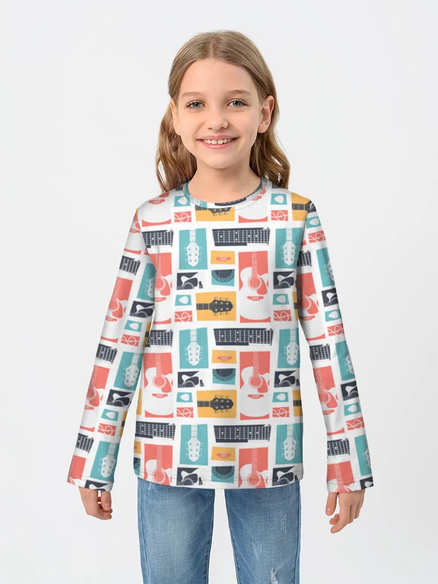 Children's cotton long sleeve shirt