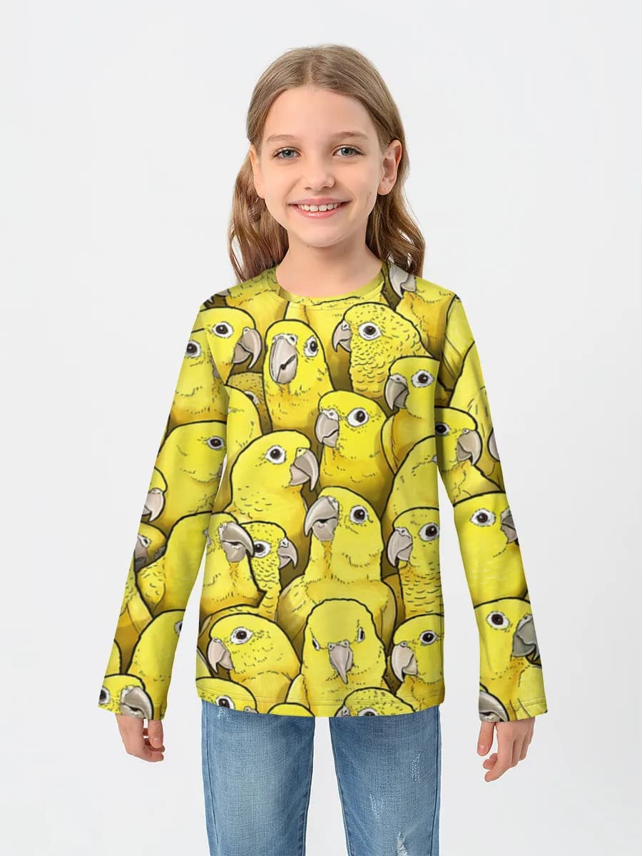 Children's cotton long sleeve shirt