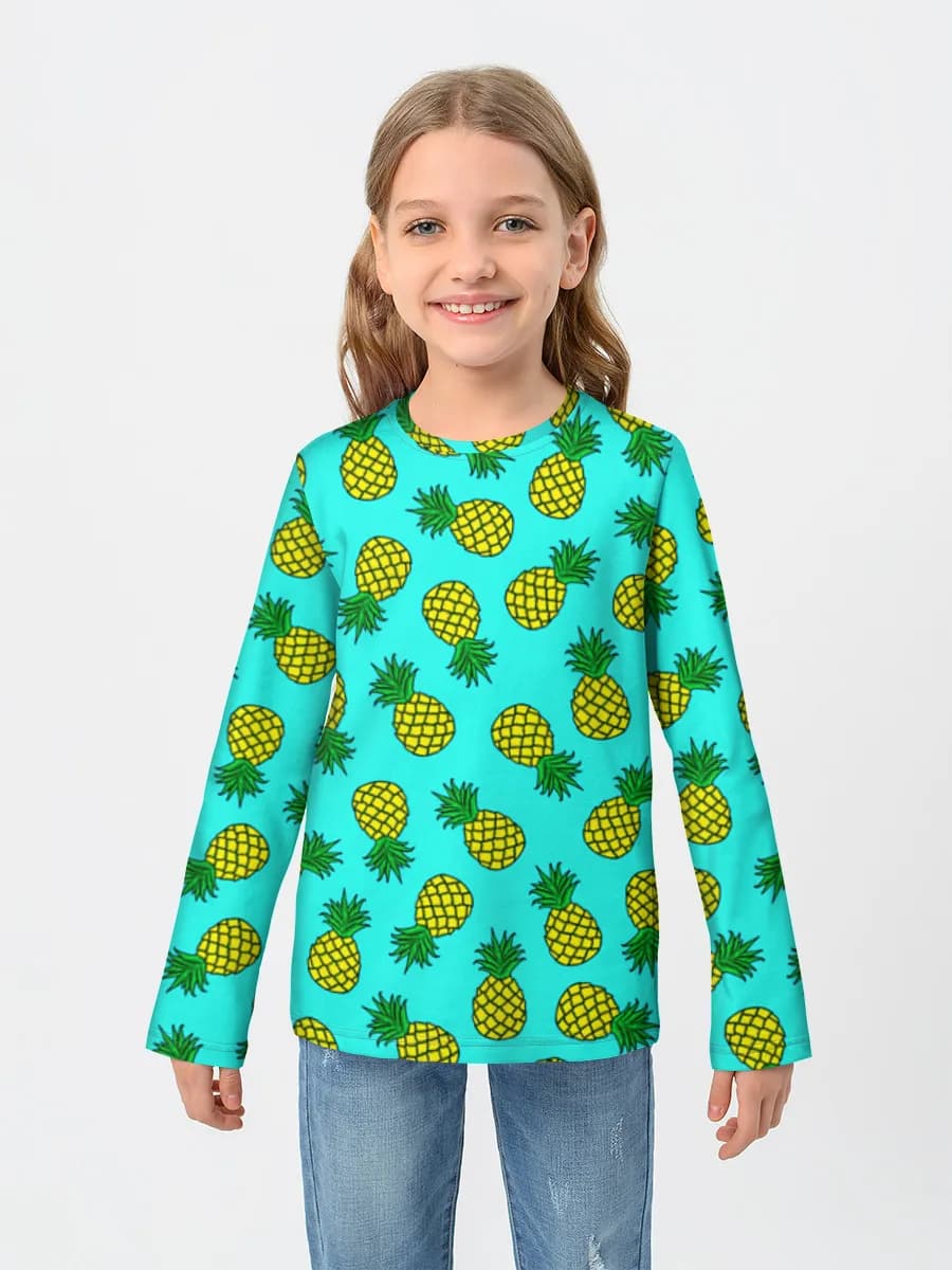 Children's cotton long sleeve shirt