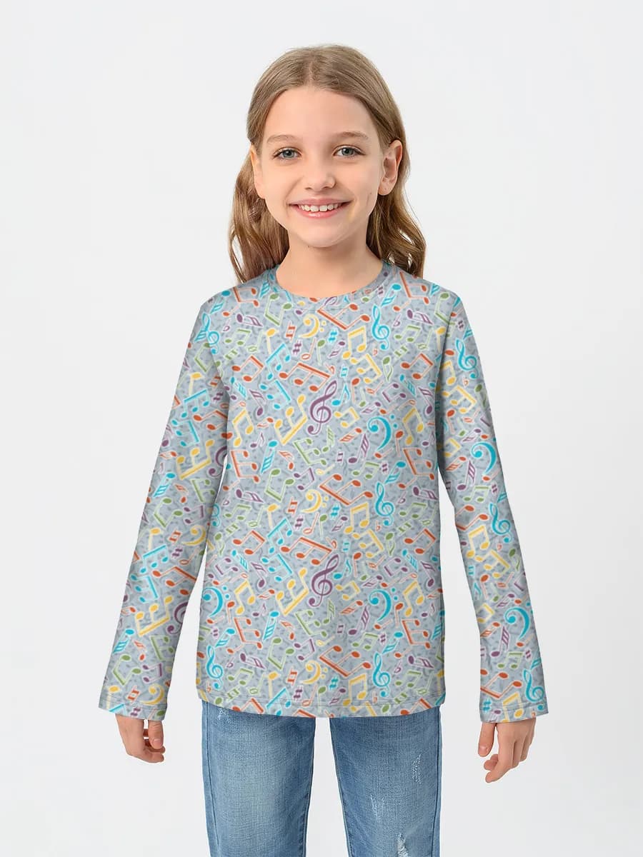 Children's cotton long sleeve shirt