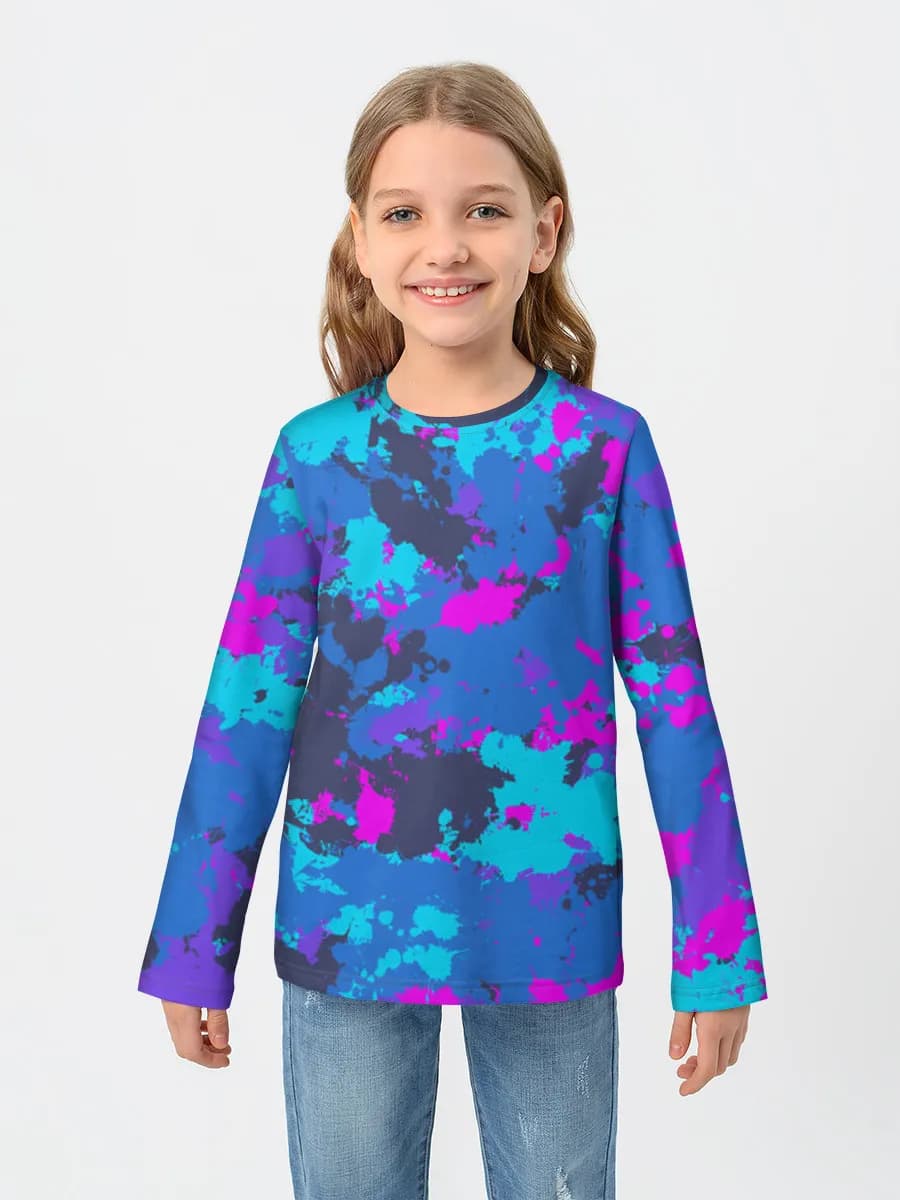 Children's cotton long sleeve shirt
