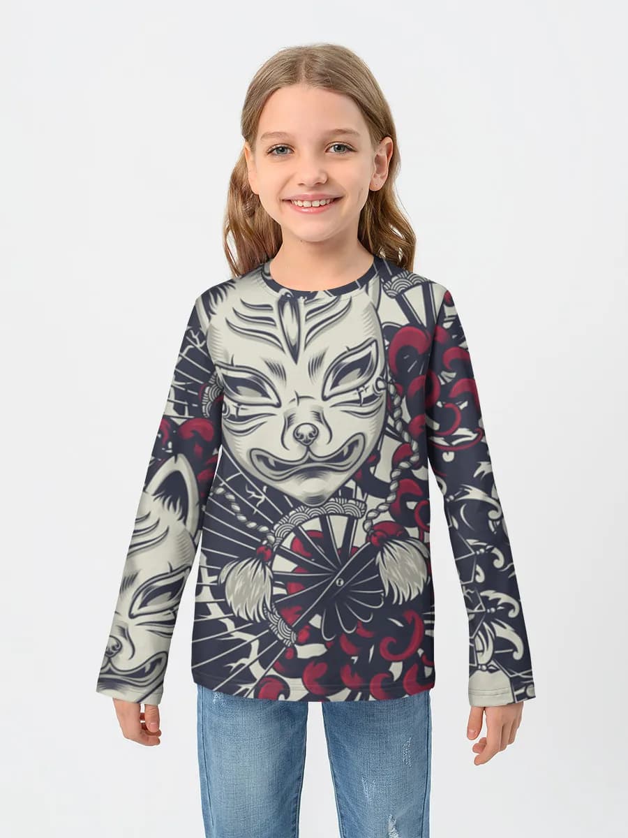 Children's cotton long sleeve shirt