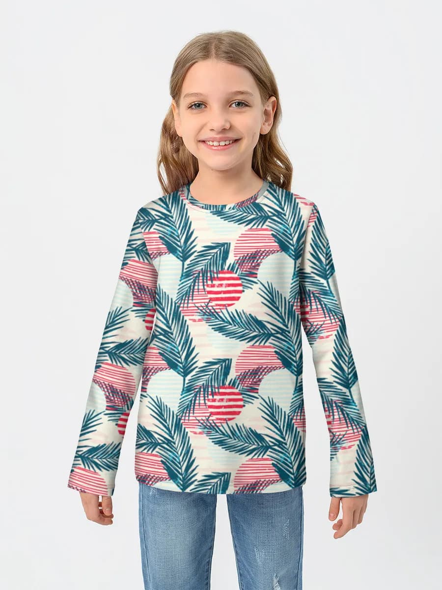 Children's cotton long sleeve shirt