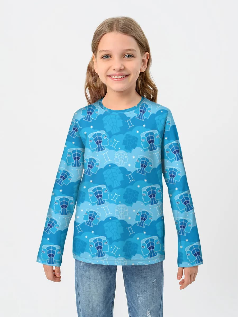 Children's cotton long sleeve shirt