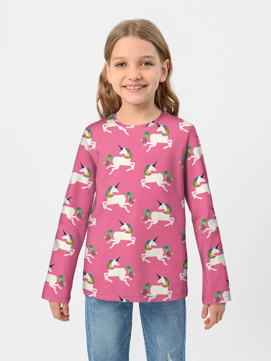 Children's cotton long sleeve shirt