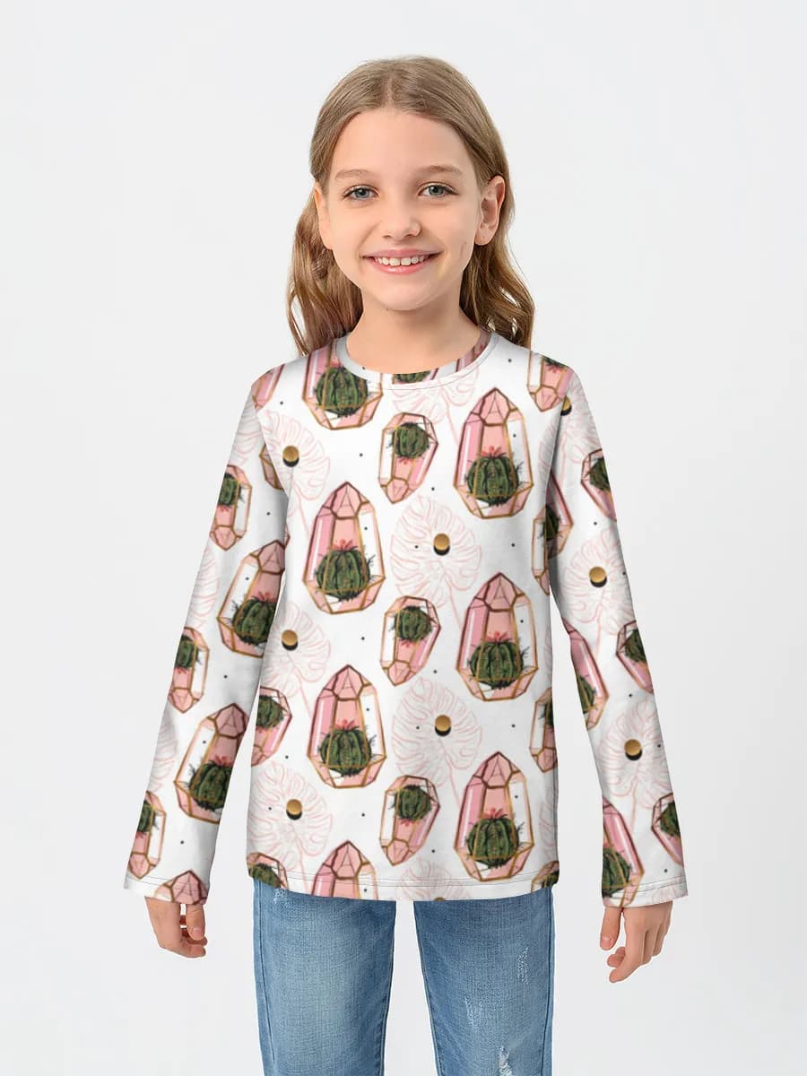 Children's cotton long sleeve shirt