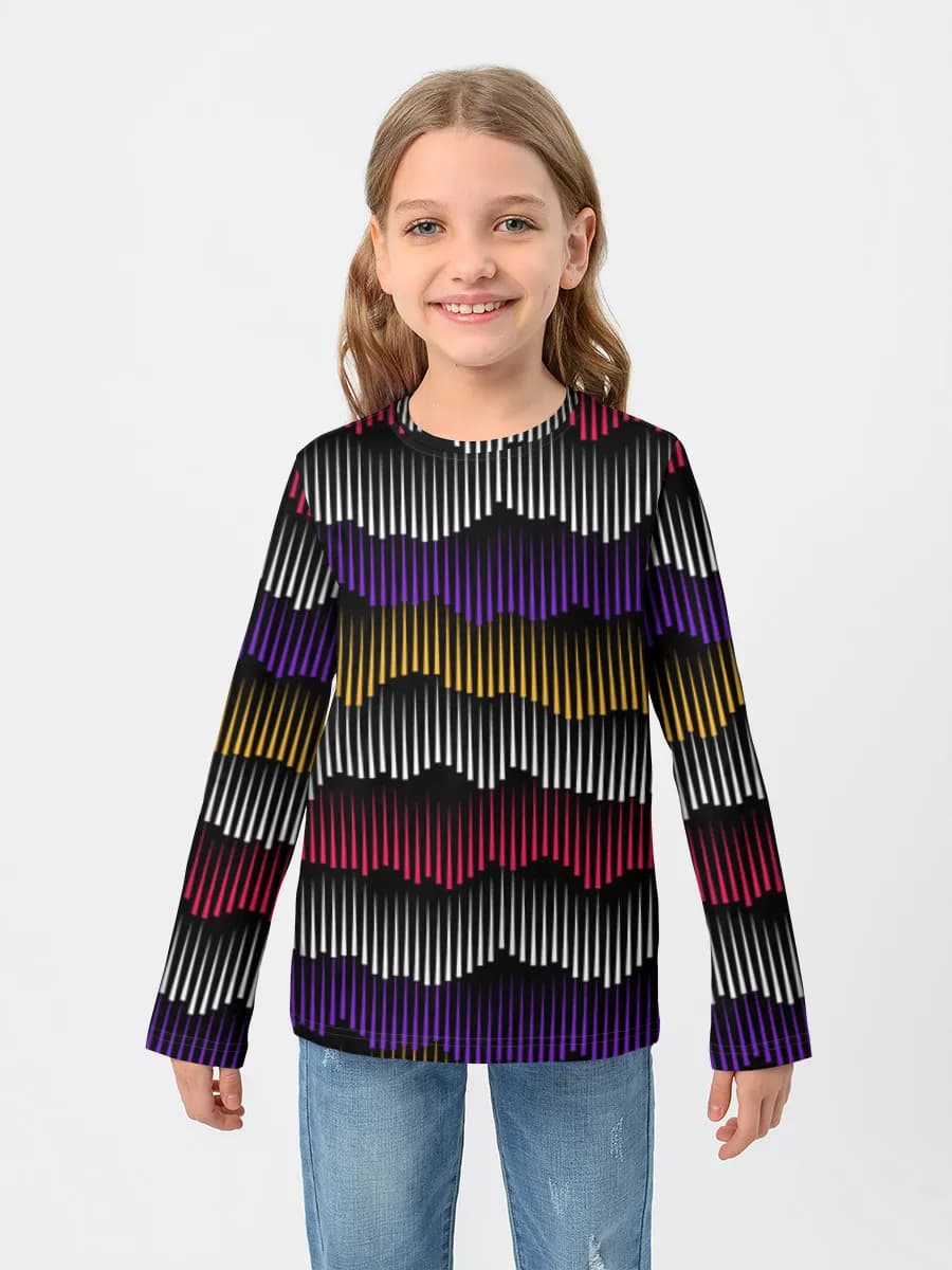 Children's cotton long sleeve shirt