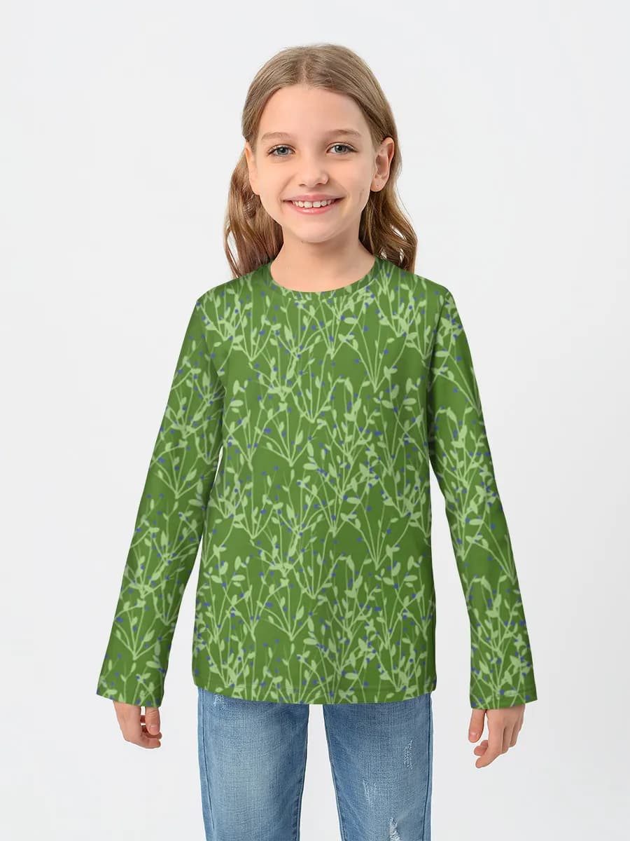 Children's cotton long sleeve shirt
