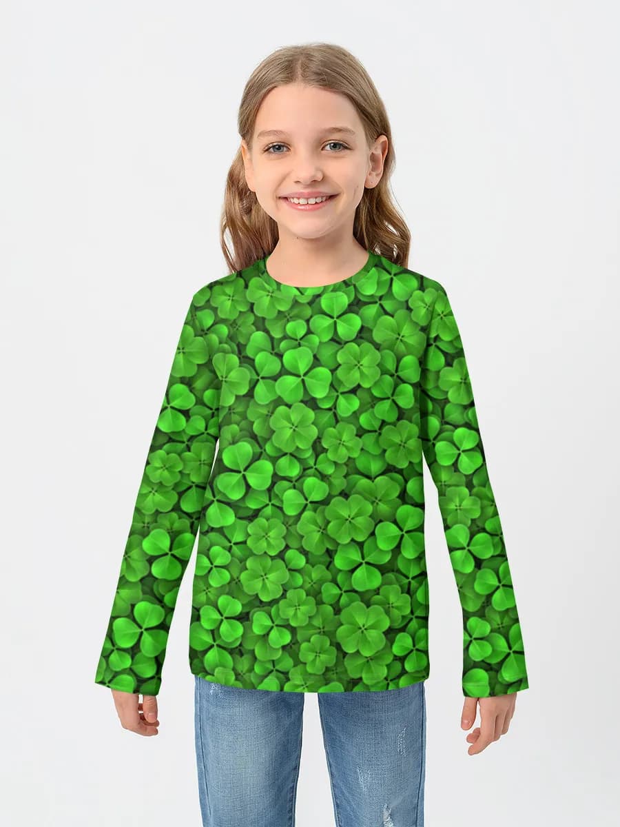Children's cotton long sleeve shirt