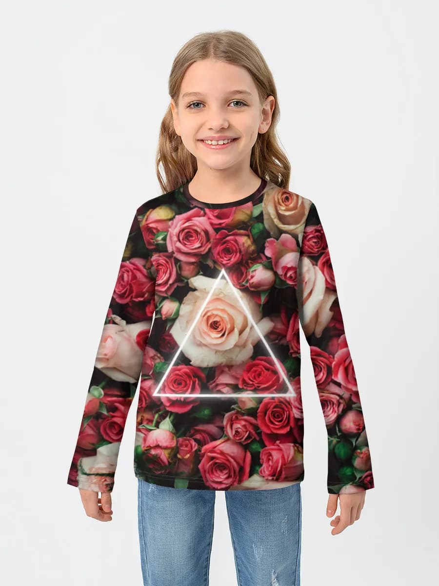Children's cotton long sleeve shirt