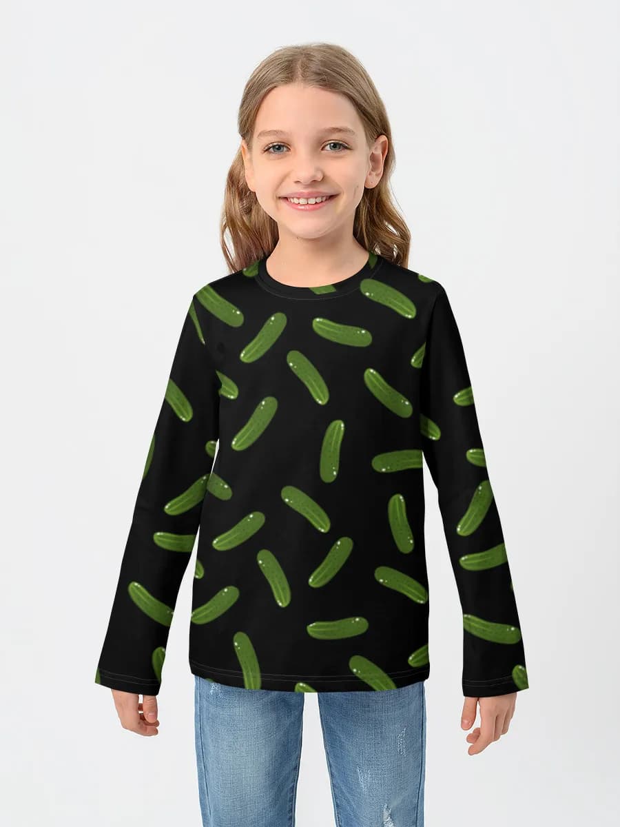 Children's cotton long sleeve shirt