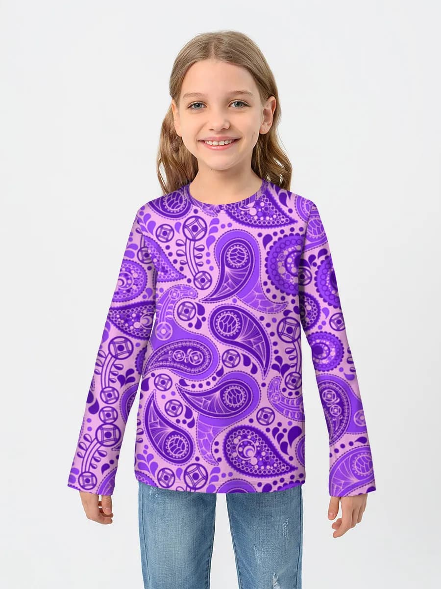 Children's cotton long sleeve shirt