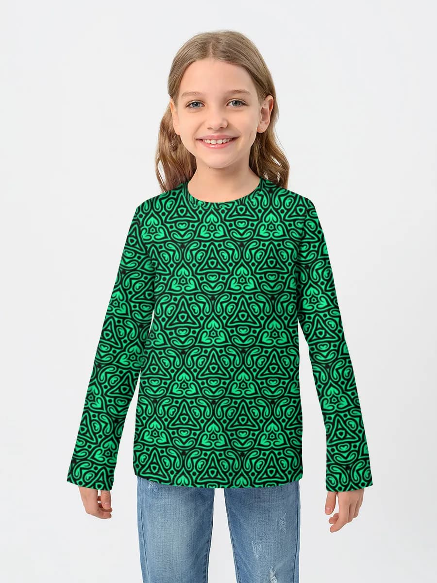 Children's cotton long sleeve shirt