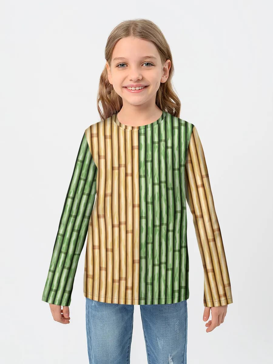 Children's cotton long sleeve shirt