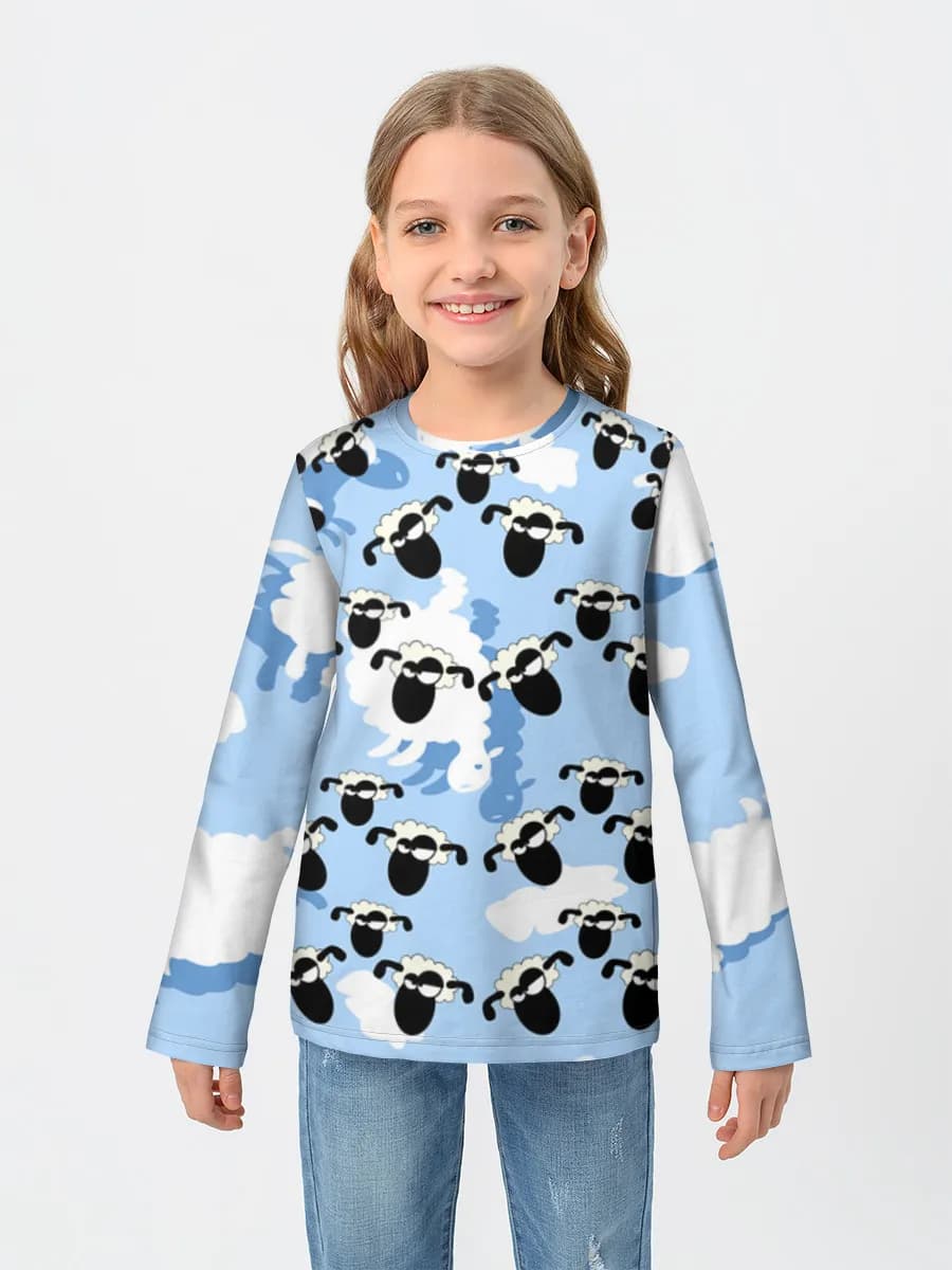 Children's cotton long sleeve shirt