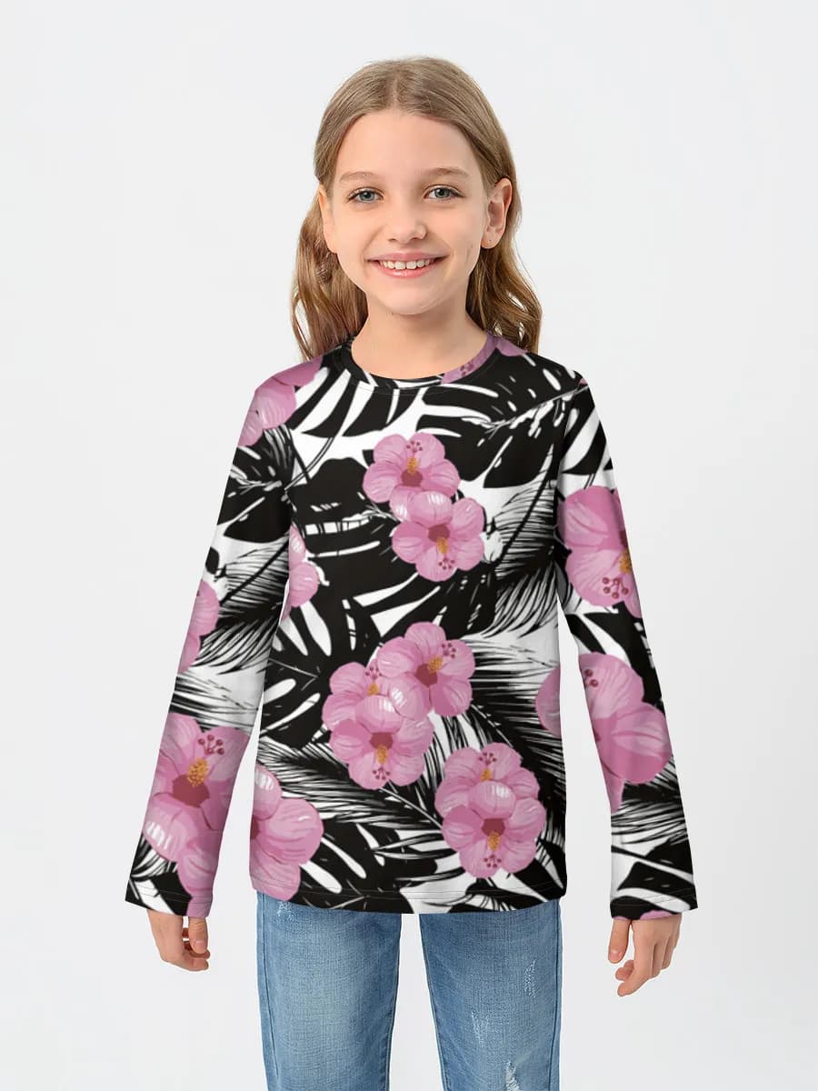 Children's cotton long sleeve shirt