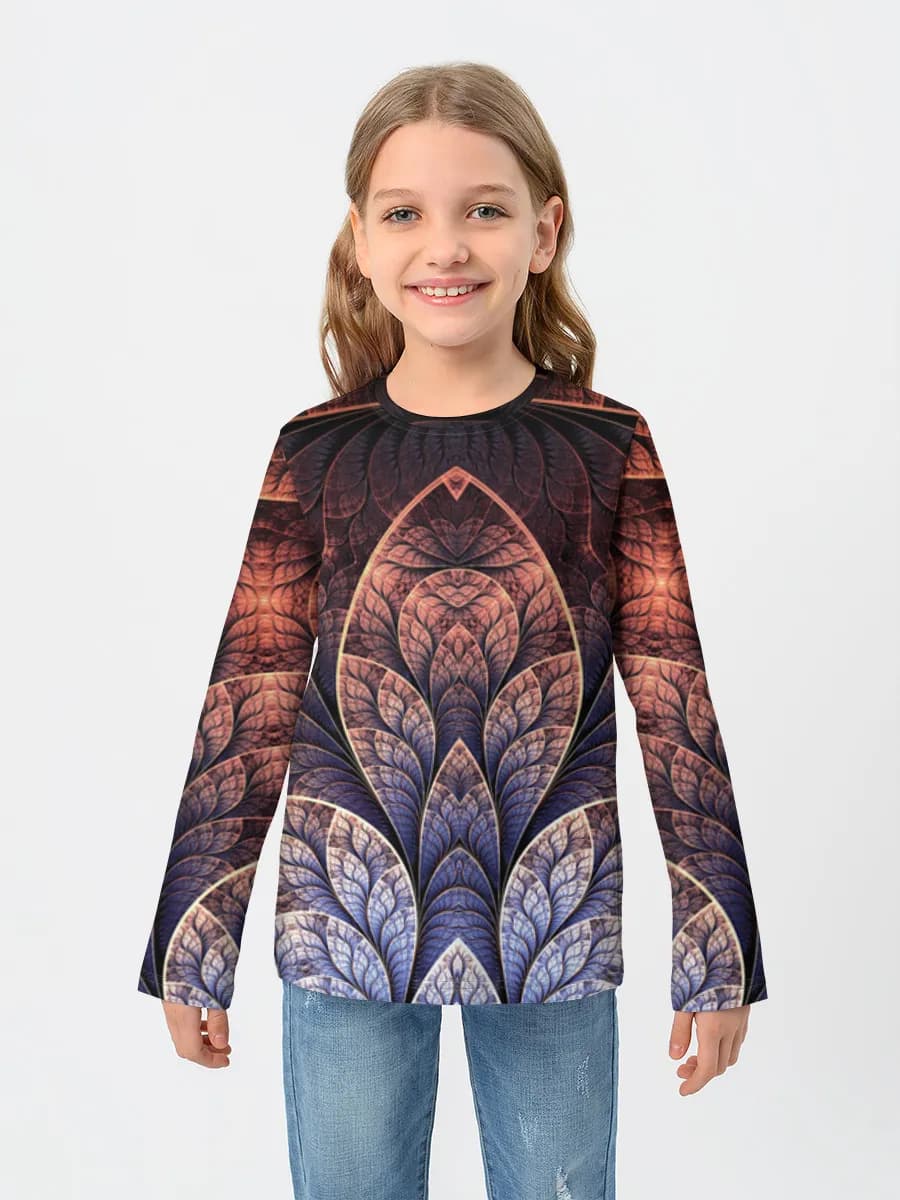 Children's cotton long sleeve shirt