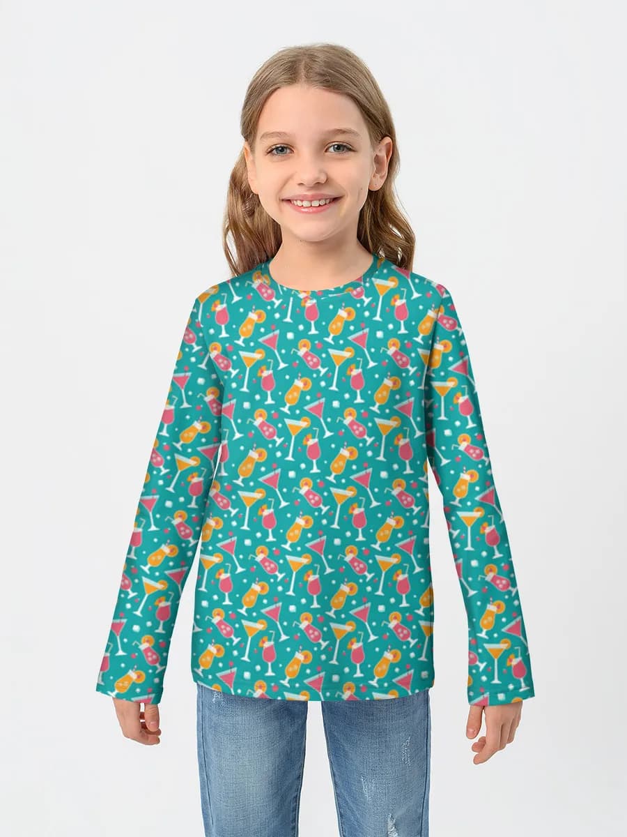Children's cotton long sleeve shirt