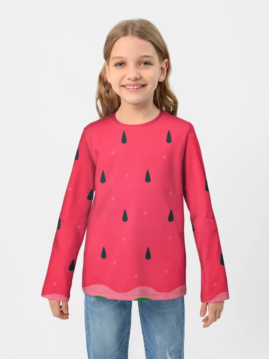 Children's cotton long sleeve shirt