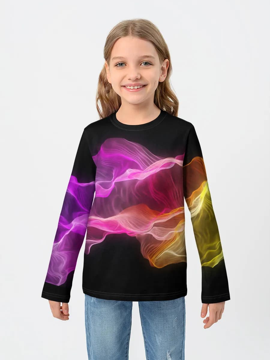 Children's cotton long sleeve shirt