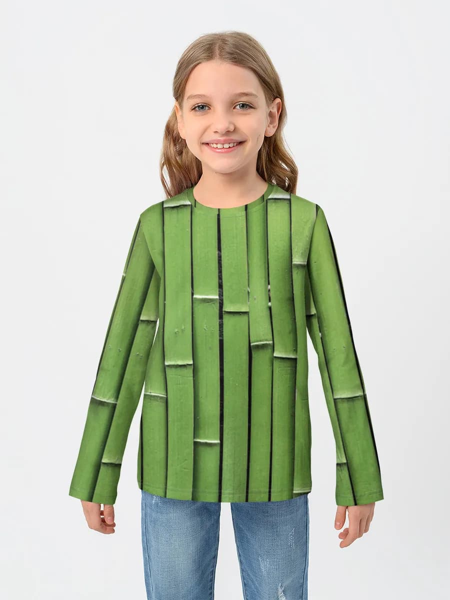 Children's cotton long sleeve shirt