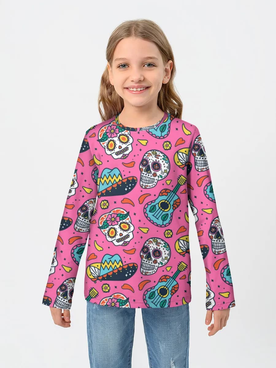 Children's cotton long sleeve shirt