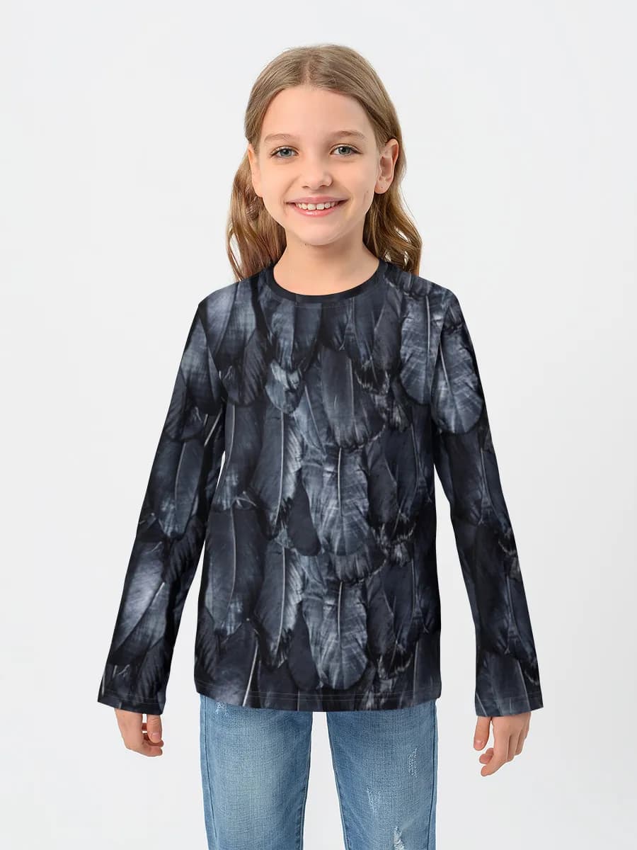 Children's cotton long sleeve shirt