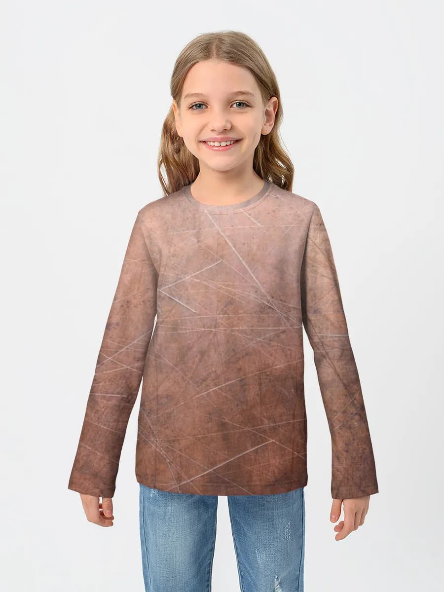 Children's cotton long sleeve shirt