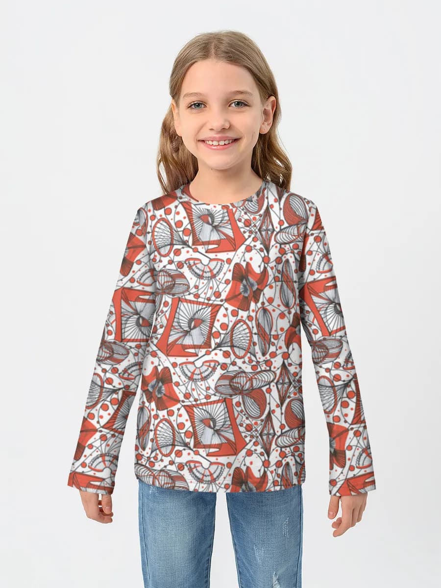 Children's cotton long sleeve shirt