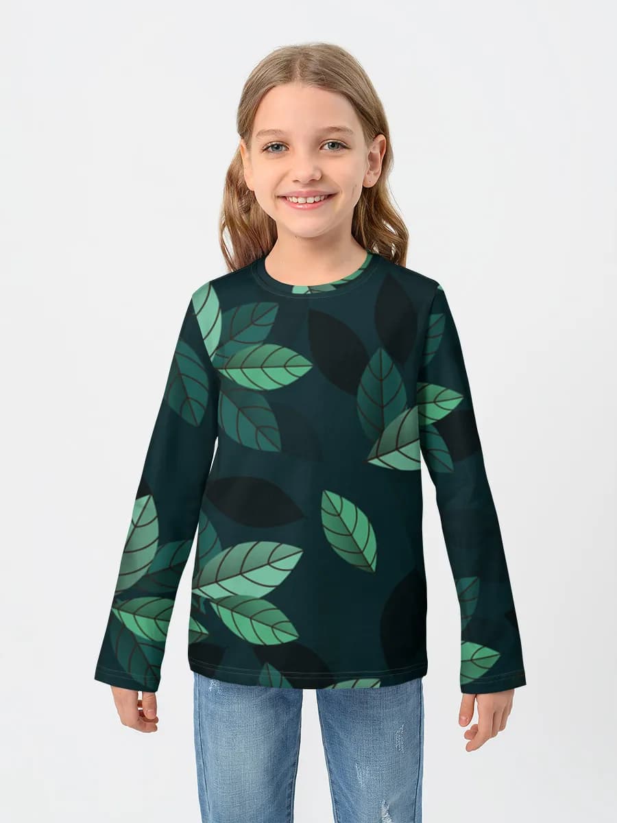 Children's cotton long sleeve shirt