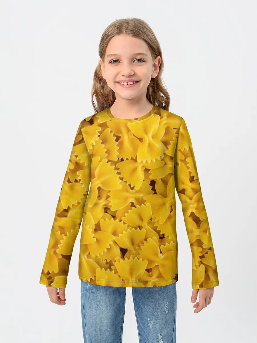 Children's cotton long sleeve shirt